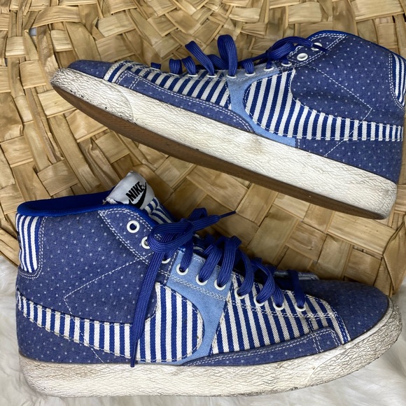 nike blazer denim patchwork